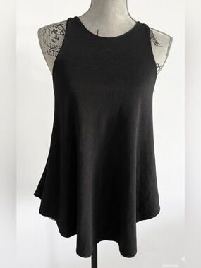Wilfred Free Black A-Line Racerback Tank Top Size Medium
